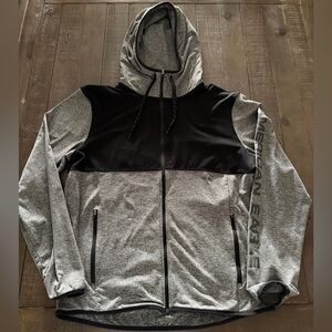 American Eagle Outfitters Men's Two-Tone Full Zip Hoodie Jacket